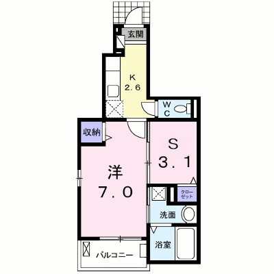 シエル　ＦＫ 104【管理NO：1-022900801-01040】 ★家具家電は申し込み後に搬入します 2026年09月上旬入居可能の外観画像