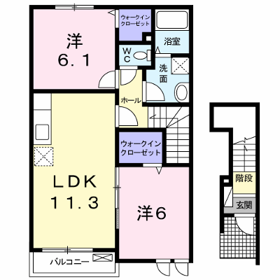 ピーノプリモⅡ　Ｂ 201【管理NO：1-015964802-02010】 ★家具家電は申し込み後に搬入します★ ★2026年10月中旬入居可能★の外観画像