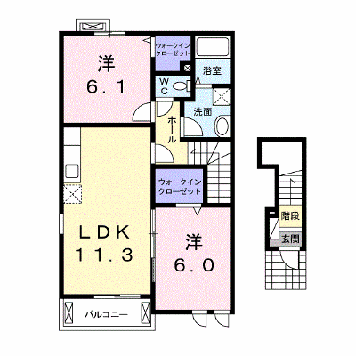 サン・マルジュⅠ 201【管理NO：1-016577001-02010】 ★家具家電は申し込み後に搬入します★の外観画像