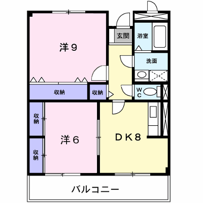 ファミリーステイツ２ 302【管理NO：1-003422301-03020】 ★家具家電は申し込み後に搬入します★ ★2026年09月上旬入居可能★の外観画像