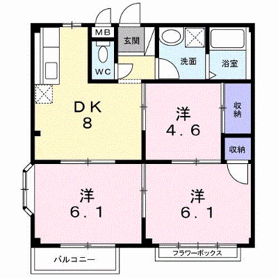 バード・ヒルＡ 202【管理NO：1-003939301-02020】 ★家具家電は申し込み後に搬入します★ ★2026年09月中旬入居可能★の外観画像
