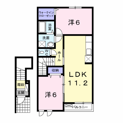アリエッタ 202【管理NO：1-019346301-02020】 ★家具家電は申し込み後に搬入します★ ★2026年09月上旬入居可能★の外観画像