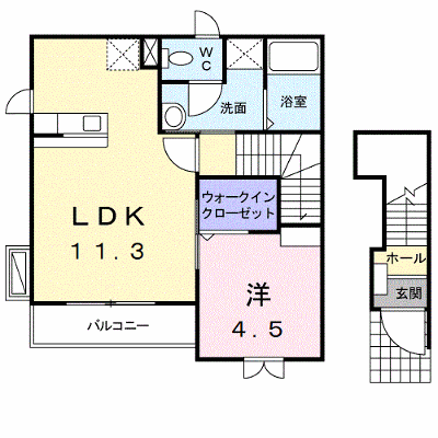 メゾン・ド・ソレイユ 203【管理NO：1-014190201-02030】 ★家具家電は申し込み後に搬入します★ ★2026年08月下旬入居可能★の外観画像