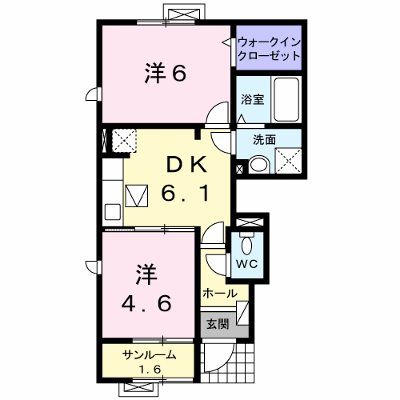 ボアメゾン　２ 101【管理NO：1-016103301-01010】 ★家具家電は申し込み後に搬入します★ ★2026年09月中旬入居可能★の外観画像