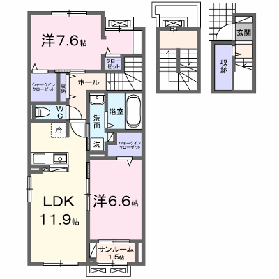 ネオ　ドムス　Ⅰ 303【管理NO：1-028475701-03030】 ★家具家電は申し込み後に搬入します★ ★2026年12月上旬入居可能★の外観画像