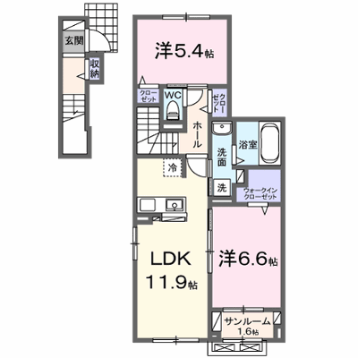 ネオ　ドムス　Ⅰ 203【管理NO：1-028475701-02030】 ★家具家電は申し込み後に搬入します★ ★2026年12月上旬入居可能★の外観画像
