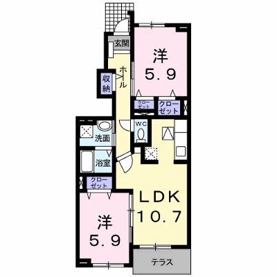 グレイスフル 103【管理NO：1-014980501-01030】 ★家具家電は申し込み後に搬入します★ ★2026年10月上旬入居可能★の外観画像