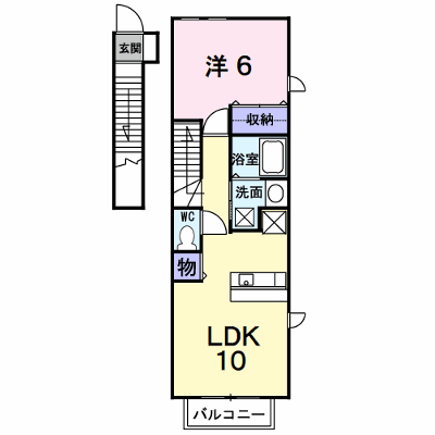 スターフィールドⅢ・Ｂ 201【管理NO：1-013288502-02010】 ★家具家電は申し込み後に搬入します★ ★2026年10月下旬入居可能★の外観画像