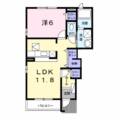 カトレア 101【管理NO：1-017266801-01010】 ★家具家電は申し込み後に搬入します 2026年09月中旬入居可能の外観画像