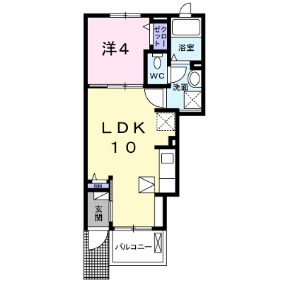 プレシャス１９ 104【管理NO：1-023835101-01040】 ★家具家電は申し込み後に搬入します★の外観画像