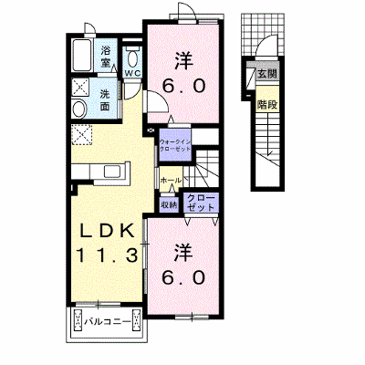 ゼファー 203【管理NO：1-020289401-02030】 ★家具家電は申し込み後に搬入します★ ★2026年09月上旬入居可能★の外観画像
