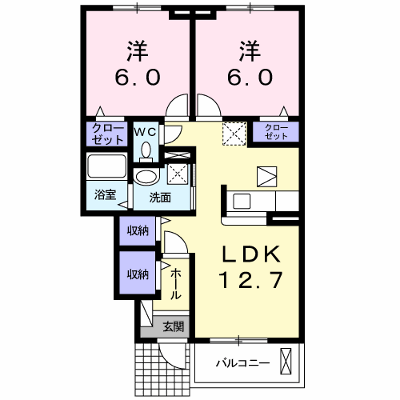 コワンシックⅢ 103【管理NO：1-017616601-01030】 ★家具家電は申し込み後に搬入します 2026年08月上旬入居可能の外観画像
