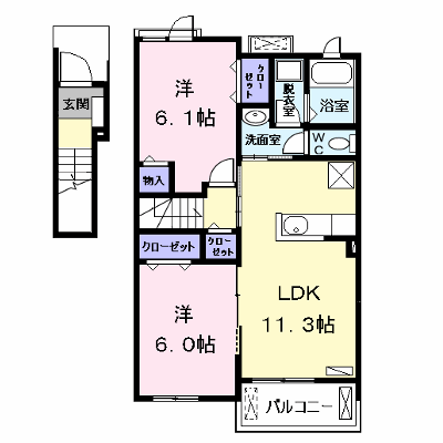 リバーサイド・ミツ 202【管理NO：1-020613901-02020】 ★家具家電は申し込み後に搬入します★ ★2026年08月中旬入居可能★の外観画像