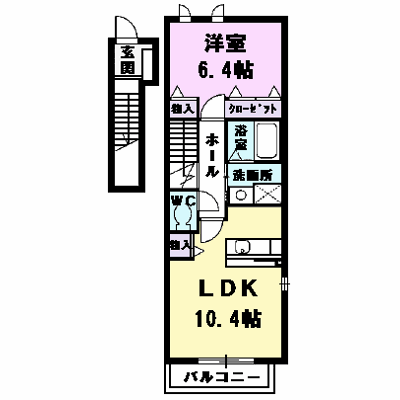 インディアンサマー 201【管理NO：1-015124201-02010】 ★家具家電は申し込み後に搬入します★ ★2026年09月中旬入居可能★の外観画像
