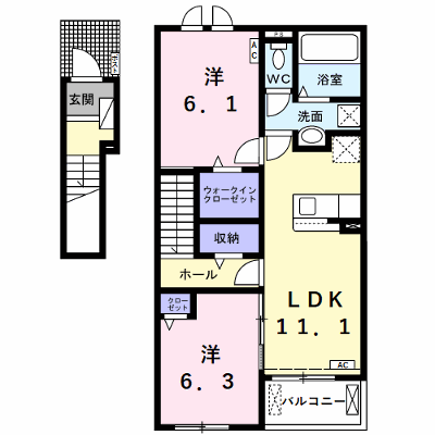 ボヌールメゾン 202【管理NO：1-026895801-02020】 ★家具家電は申し込み後に搬入します★ ★2026年09月中旬入居可能★の外観画像