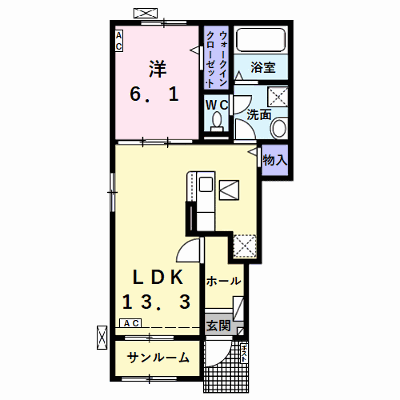 グランターサⅢ 101【管理NO：1-026701203-01010】 ★家具家電は申し込み後に搬入します 2026年09月中旬入居可能の外観画像