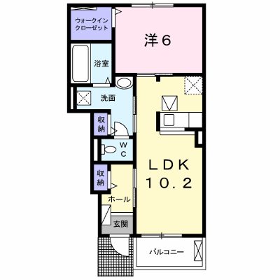 アイブリーズ 102【管理NO：1-020381801-01020】 ★家具家電は申し込み後に搬入します 2026年08月中旬入居可能の外観画像