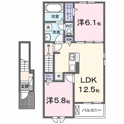 プロムナード東近江Ⅱ 204【管理NO：1-028582002-02040】 ★家具家電は申し込み後に搬入します★ ★2027年01月下旬入居可能★の外観画像