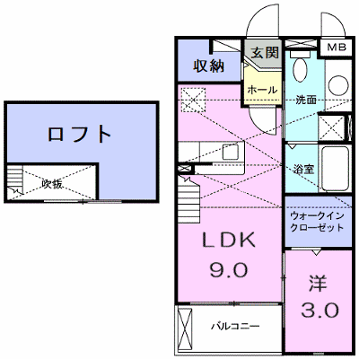 サンルーラルＡ 202【管理NO：1-017763401-02020】 ★家具家電は申し込み後に搬入します 2026年08月下旬入居可能の外観画像