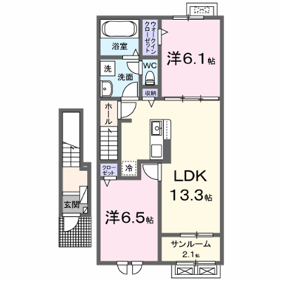 アルシオン 203【管理NO：1-027644401-02030】 ★家具家電は申し込み後に搬入します★ ★2026年10月中旬入居可能★の外観画像