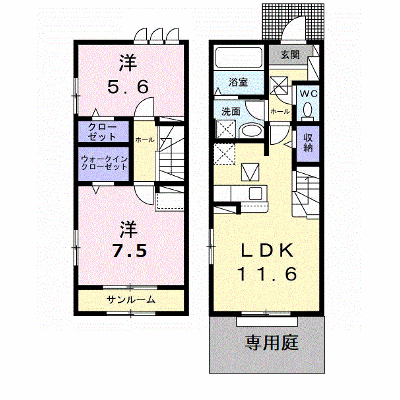 ウエストメゾンクワトロⅢ 102【管理NO：1-026810401-01020】 ★家具家電は申し込み後に搬入します★の外観画像