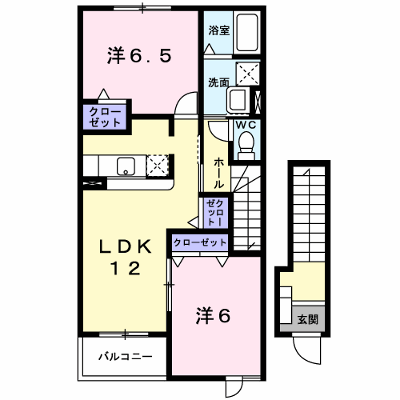 グレイスフル２ 201【管理NO：1-013254901-02010】 ★家具家電は申し込み後に搬入します★の外観画像