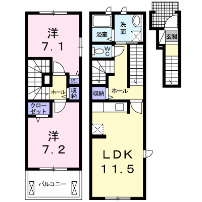アルストロメリアⅠ 201【管理NO：1-016815001-02010】 ★家具家電は申し込み後に搬入します★ ★2026年08月中旬入居可能★の外観画像
