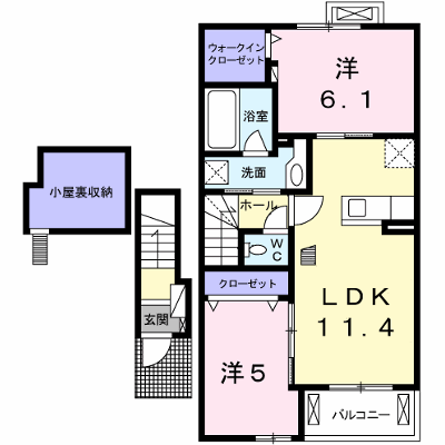 プロムナード弐番館 202【管理NO：1-020719902-02020】 ★家具家電は申し込み後に搬入します★ ★2026年09月中旬入居可能★の外観画像