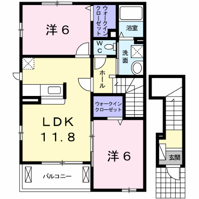 ローズミードＳ　Ⅰ 201【管理NO：1-014390001-02010】 ★家具家電は申し込み後に搬入します★ ★2026年09月上旬入居可能★の外観画像