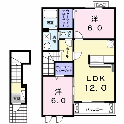 ラピュタＢ 202【管理NO：1-019362001-02020】 ★家具家電は申し込み後に搬入します★ ★2026年09月中旬入居可能★の外観画像