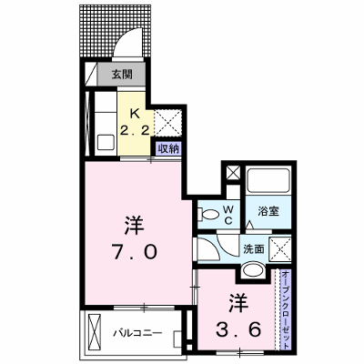 ヴィオラ　パッソⅤ 102【管理NO：1-021573201-01020】 ★家具家電は申し込み後に搬入します★の外観画像