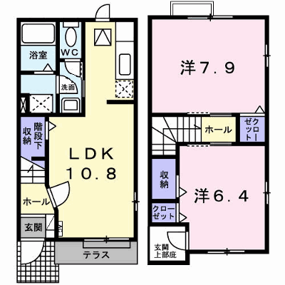 アンジェコート 102【管理NO：1-017548201-01020】 ★家具家電は申し込み後に搬入します★ ★2026年09月中旬入居可能★の外観画像