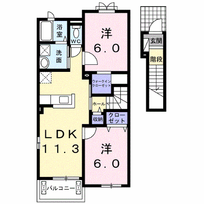 桜 205【管理NO：1-020414101-02040】 ★家具家電は申し込み後に搬入します★ ★2026年10月下旬入居可能★の外観画像