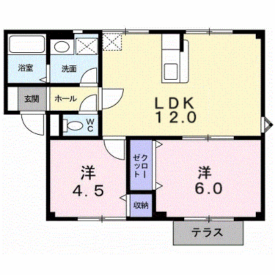 メゾン花梨Ⅱ 103【管理NO：1-003422001-01030】 ★家具家電は申し込み後に搬入します★の外観画像
