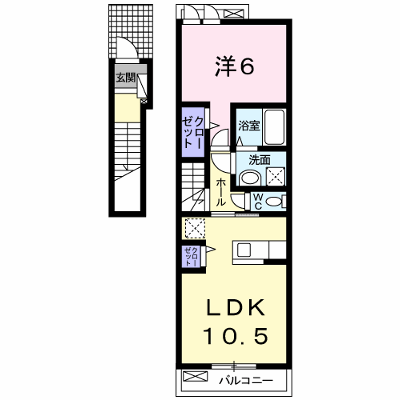 アルバータ　Ⅱ 203【管理NO：1-018545801-02030】 ★家具家電は申し込み後に搬入します★ ★2026年09月上旬入居可能★の外観画像