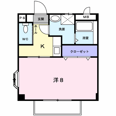 ベルフローラ 203【管理NO：1-012641101-02030】 ★家具家電は申し込み後に搬入します★の外観画像