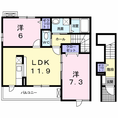 シルバーベル 201【管理NO：1-014258201-02010】 ★家具家電は申し込み後に搬入します★ ★2026年09月中旬入居可能★の外観画像