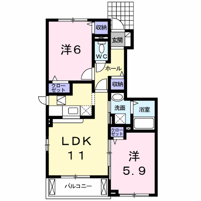 グリーンパーク　Ｅ・Ｉ　Ａ 102【管理NO：1-015358601-01020】 ★家具家電は申し込み後に搬入します★ ★2026年08月下旬入居可能★の外観画像