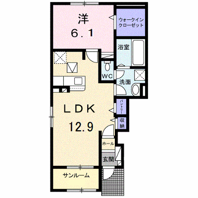 ハーモニーベル　Ⅰ 101【管理NO：1-024975201-01010】 ★家具家電は申し込み後に搬入します★ ★2026年08月中旬入居可能★の外観画像