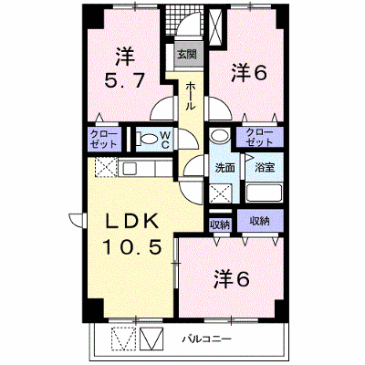 ミレニアム・アリュール 303【管理NO：1-009741201-03030】 ★家具家電は申し込み後に搬入します★の外観画像