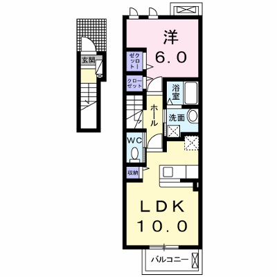 グランソレイユＨＭⅠ 202【管理NO：1-021375101-02020】 ★家具家電は申し込み後に搬入します★の外観画像
