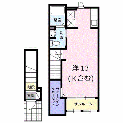 ヒルサイドＫ 203【管理NO：1-021938801-02030】 ★家具家電は申し込み後に搬入します★の外観画像