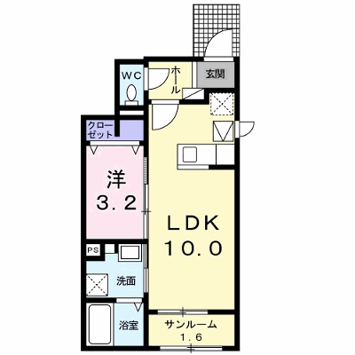 シャンブレ・ラ・ソレイユⅡ 101【管理NO：1-024500801-01010】 ★家具家電は申し込み後に搬入します★ ★2026年09月上旬入居可能★の外観画像