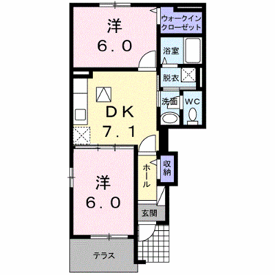 グラン　ソ－レⅡ 101【管理NO：1-017072702-01010】 ★家具家電は申し込み後に搬入します★ ★2026年09月上旬入居可能★の外観画像