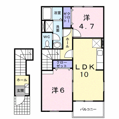 ブライドガーデンⅠ　Ｂ 204【管理NO：1-014667202-02040】 ★家具家電は申し込み後に搬入します 2026年09月中旬入居可能の外観画像