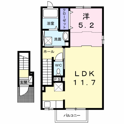 ティフブルーⅠ 205【管理NO：1-024632001-02050】 ★家具家電は申し込み後に搬入します★ ★2026年09月上旬入居可能★の外観画像