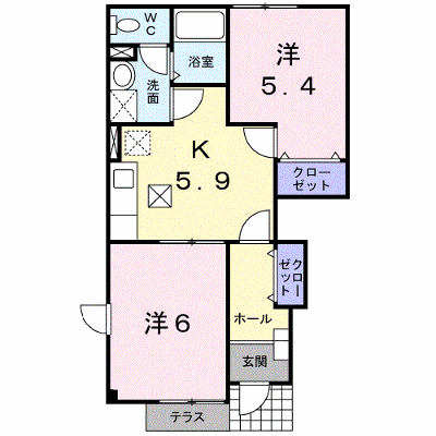 サンハイムＪ．Ｆ 101【管理NO：1-012735601-01010】 ★家具家電は申し込み後に搬入します★の外観画像