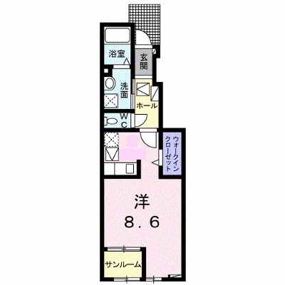 プルメリア　Ｂ 103【管理NO：1-026456102-01030】 ★家具家電は申し込み後に搬入します★ ★2026年09月中旬入居可能★の外観画像