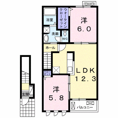 アル・クォーレ 203【管理NO：1-023963401-02030】 ★家具家電は申し込み後に搬入します★ ★2026年09月上旬入居可能★の外観画像