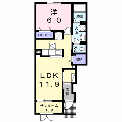 ベルヴィル　Ａ 102【管理NO：1-024482901-01020】 ★家具家電は申し込み後に搬入します★ ★2026年08月中旬入居可能★の外観画像